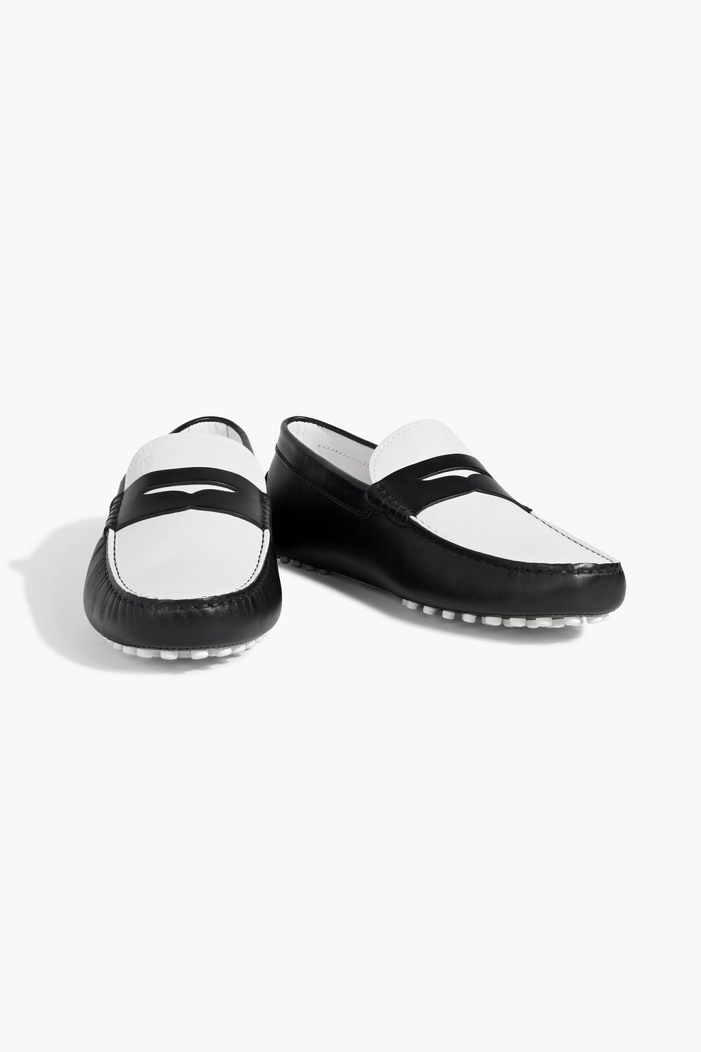 TOD'S City Gommino two-tone leather driving shoes
