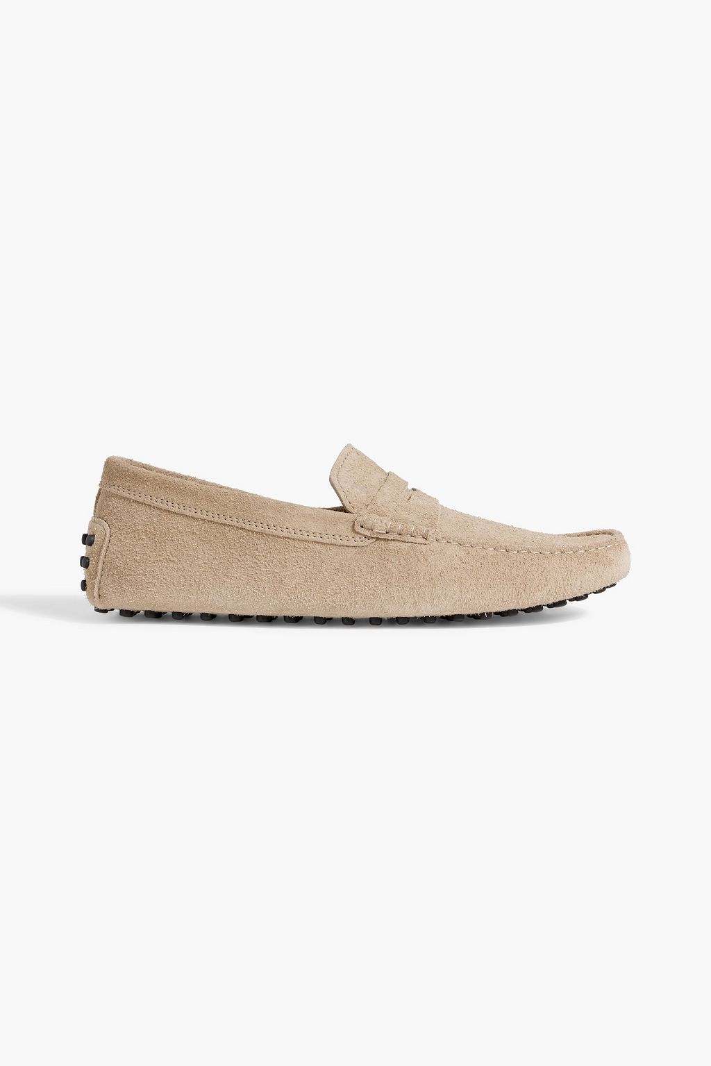 Gommino brushed suede loafers beige UK 6.5