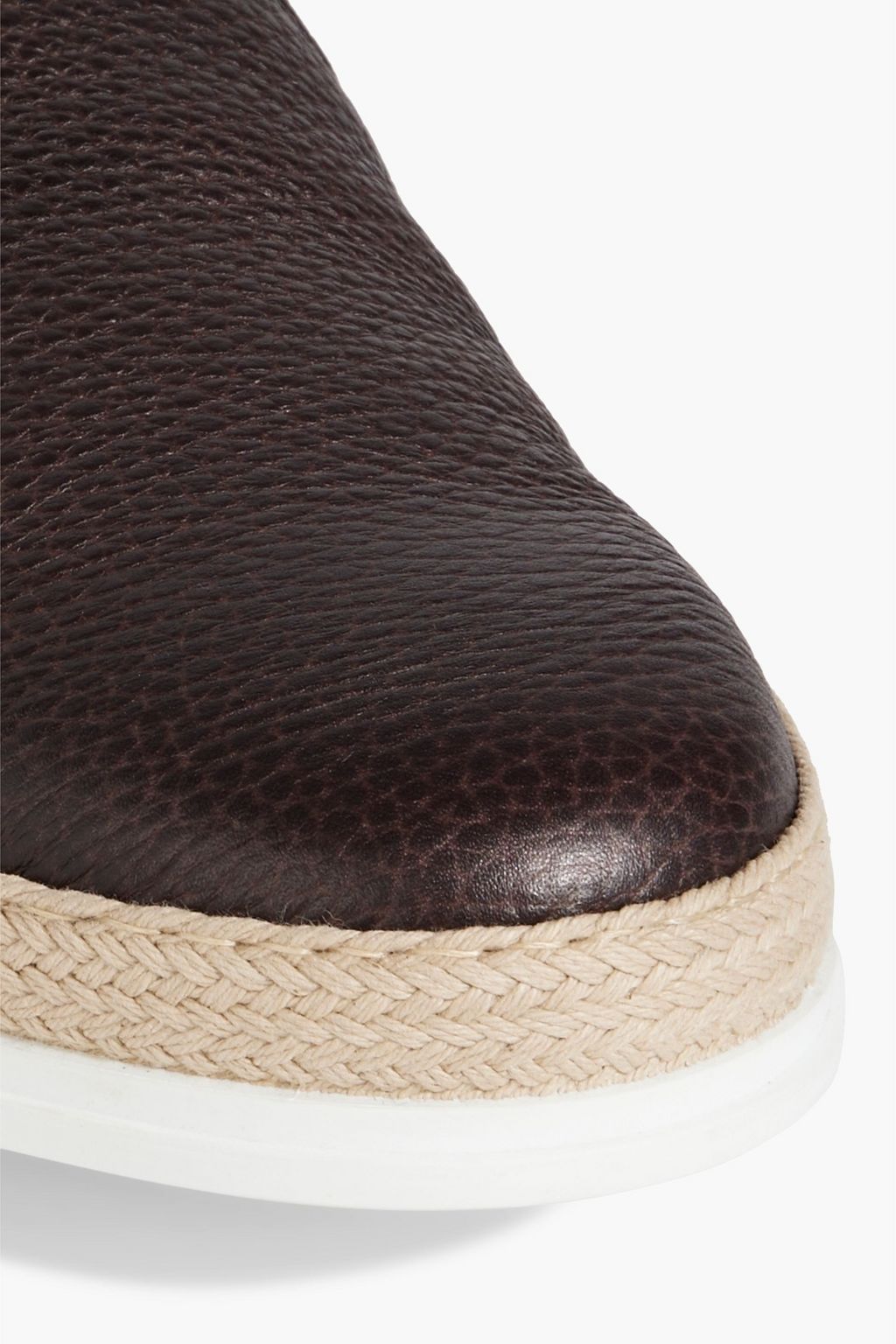 TOD'S Pebbled-leather slip-on sneakers