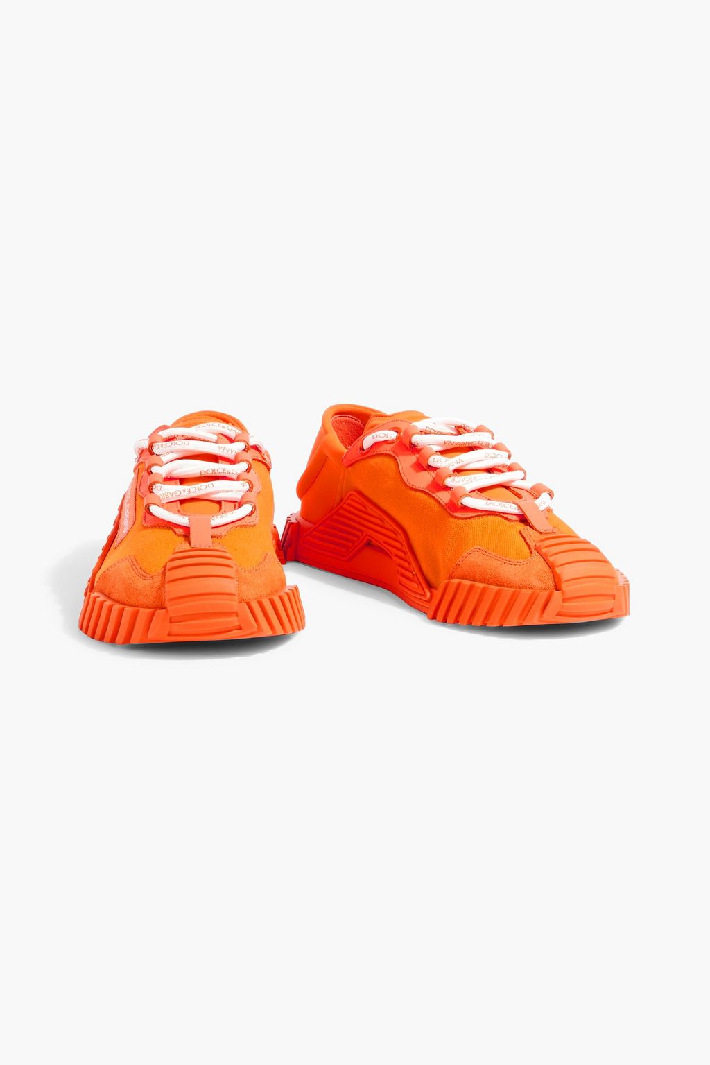 DOLCE&GABBANA Canvas and scuba sneakers