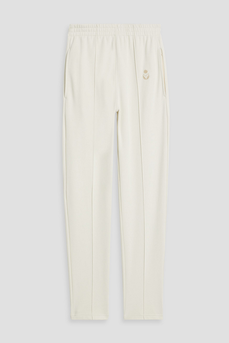 Isabel Marant Inaslim French Cotton-terry Sweatpants In Ecru