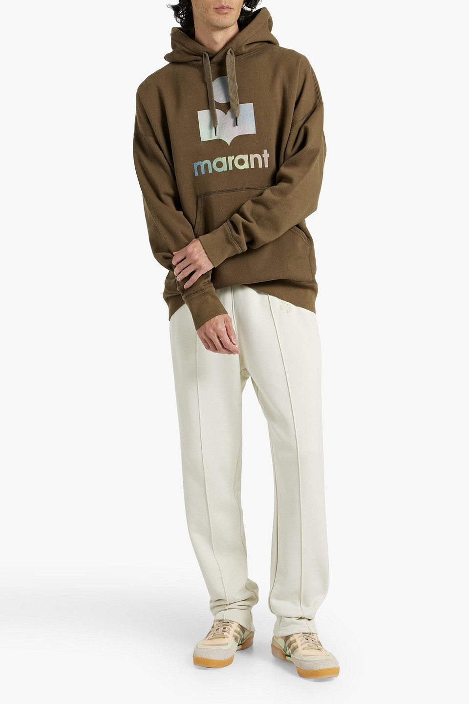ISABEL MARANT INASLIM FRENCH COTTON-TERRY SWEATPANTS