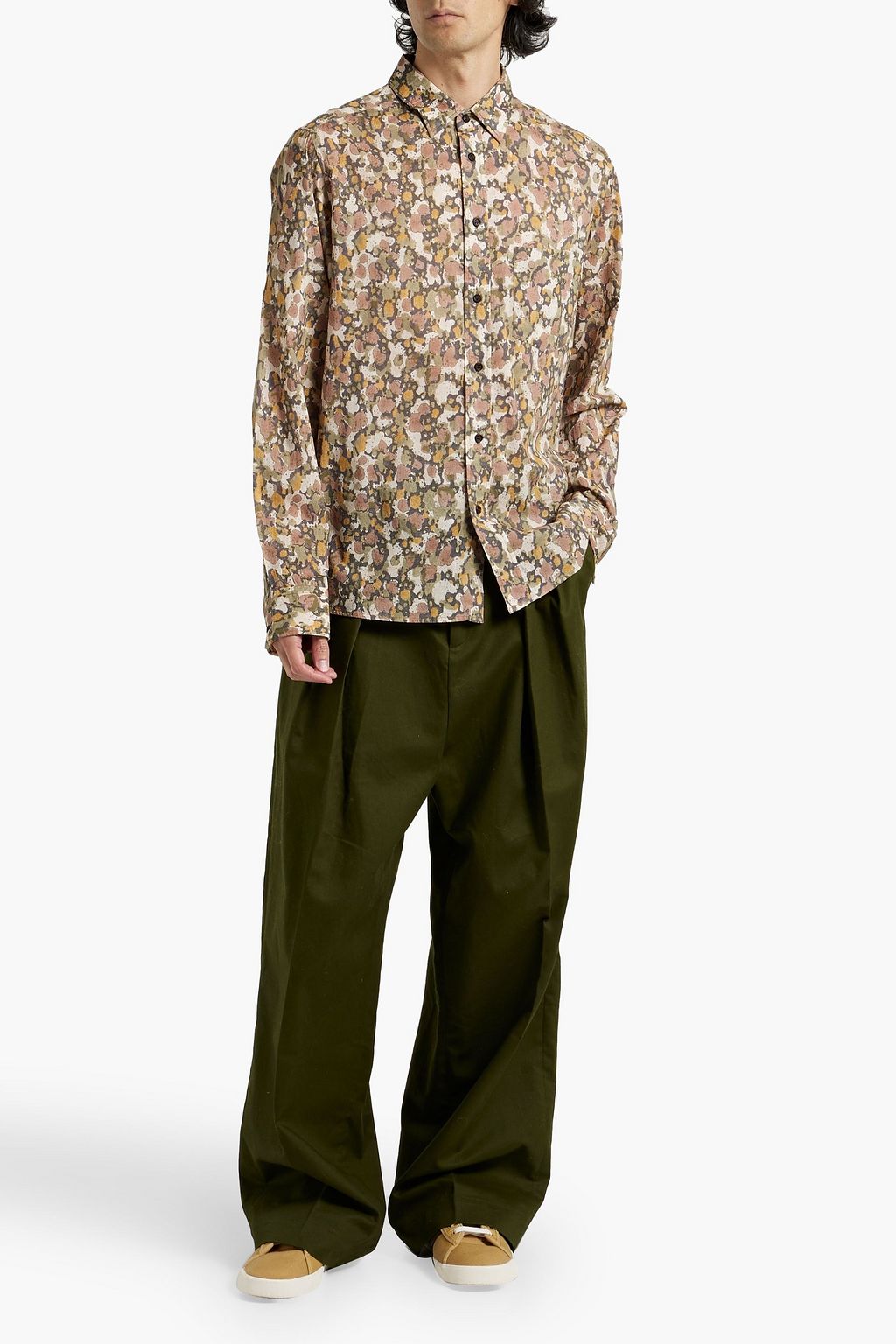 ISABEL MARANT Ilakob printed cotton-poplin shirt
