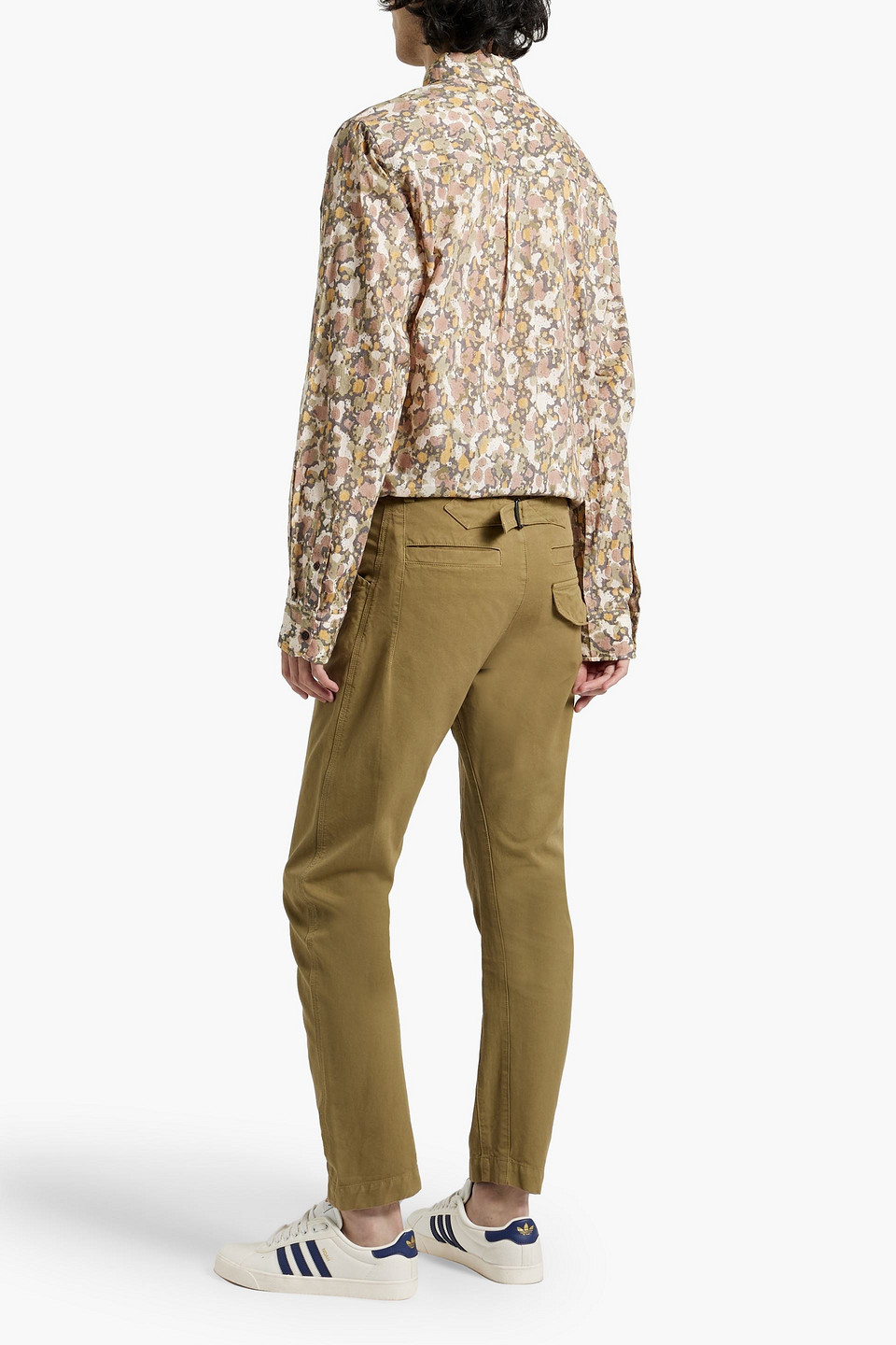 Isabel Marant Tapered Cotton Chinos In Army Green