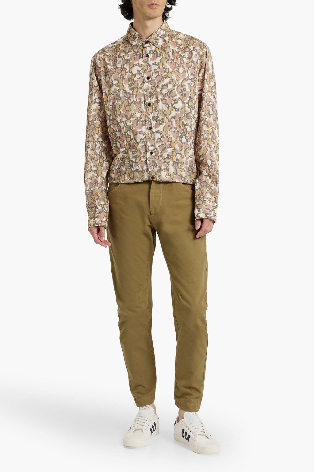 ISABEL MARANT Tapered cotton chinos