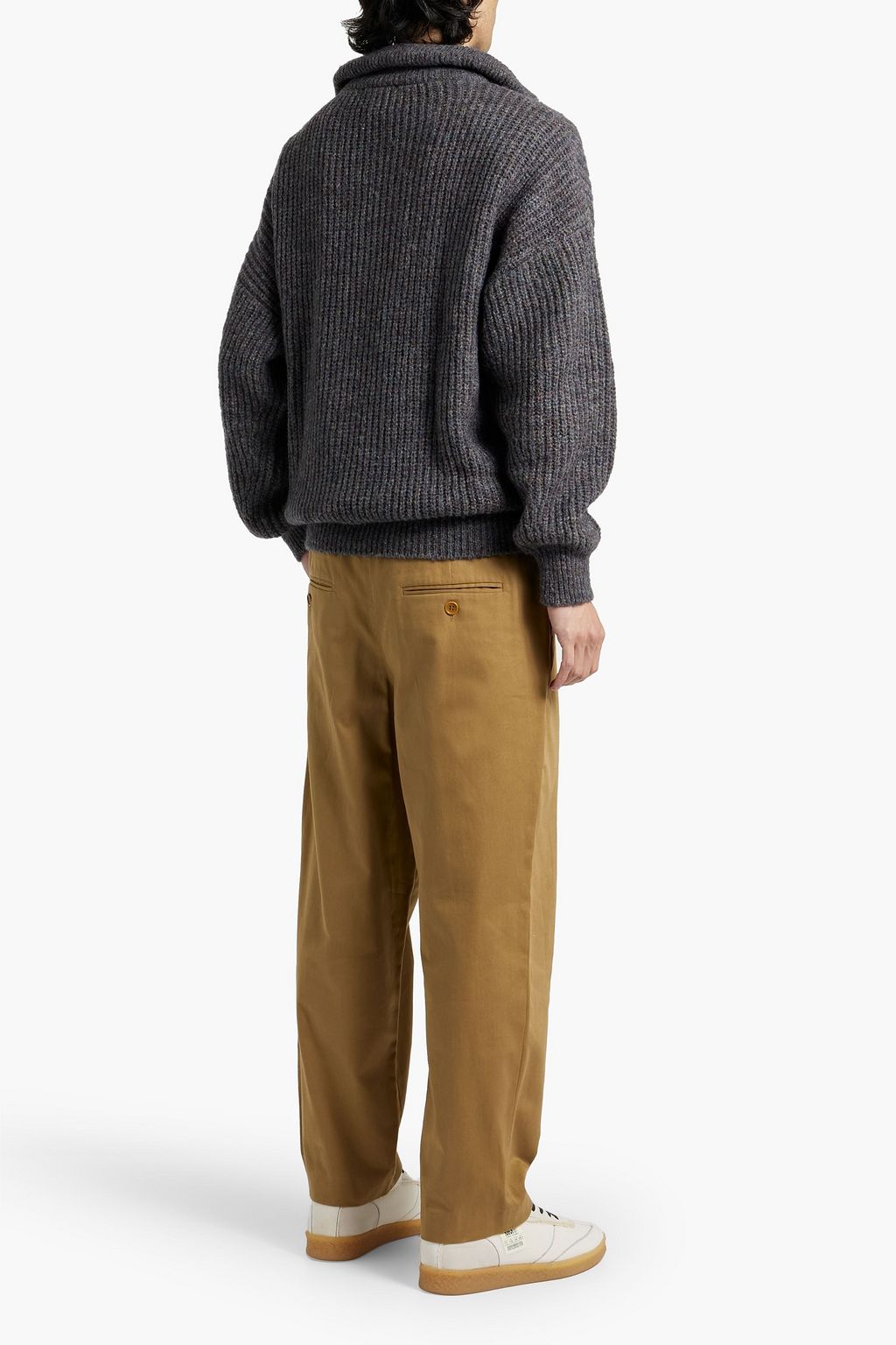 ISABEL MARANT Ribbed-knit half-zip sweater | THE OUTNET
