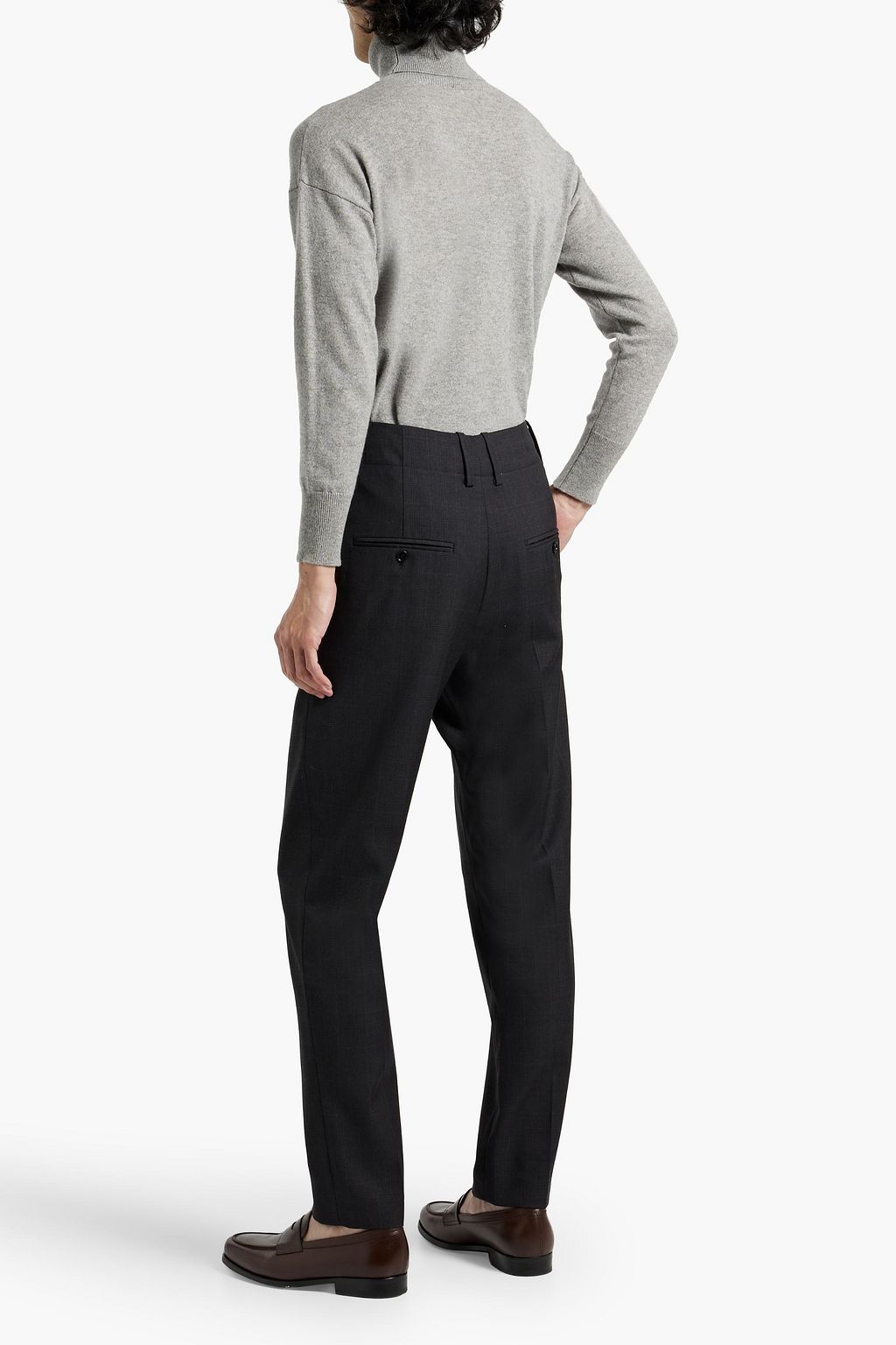 ISABEL MARANT Lisato slim-fit Prince of Wales checked wool pants