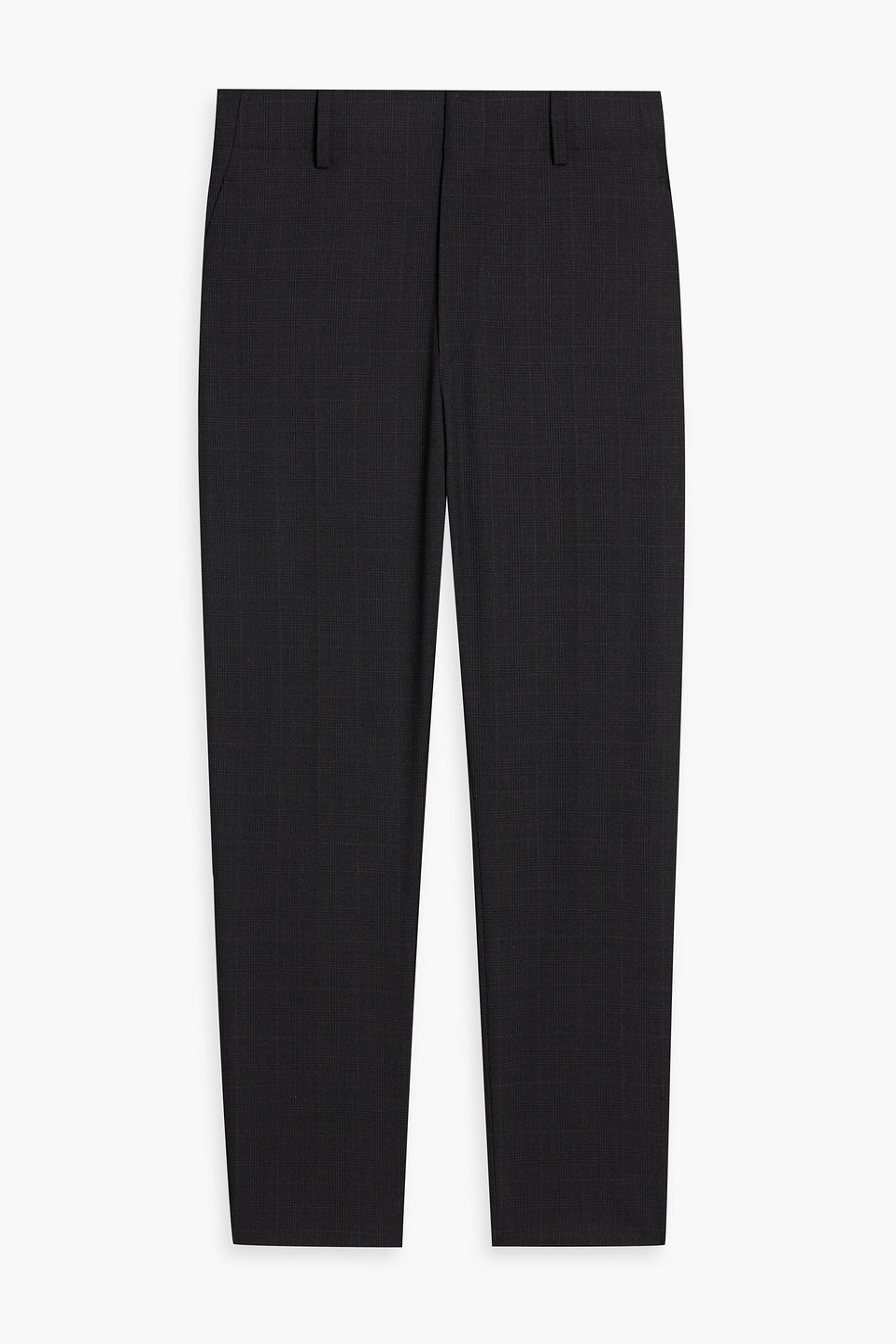 Isabel Marant Prince Of Wales Checked Wool Pants In Anthracite