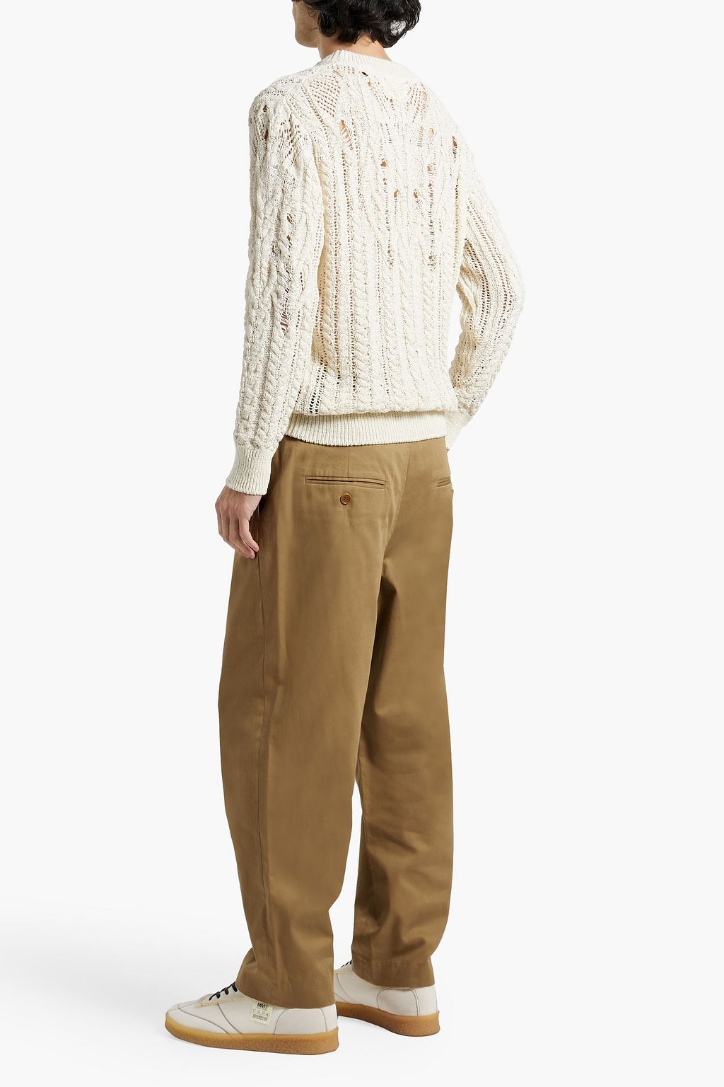 ISABEL MARANT Niouflow pleated cotton chinos