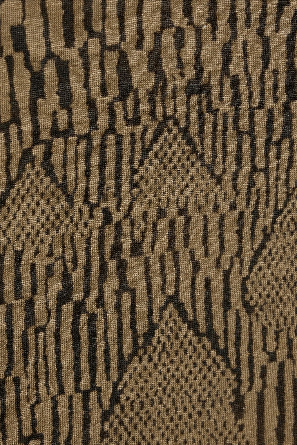 ISABEL MARANT Zafferh camouflage-print sub linen-jersey T-shirt