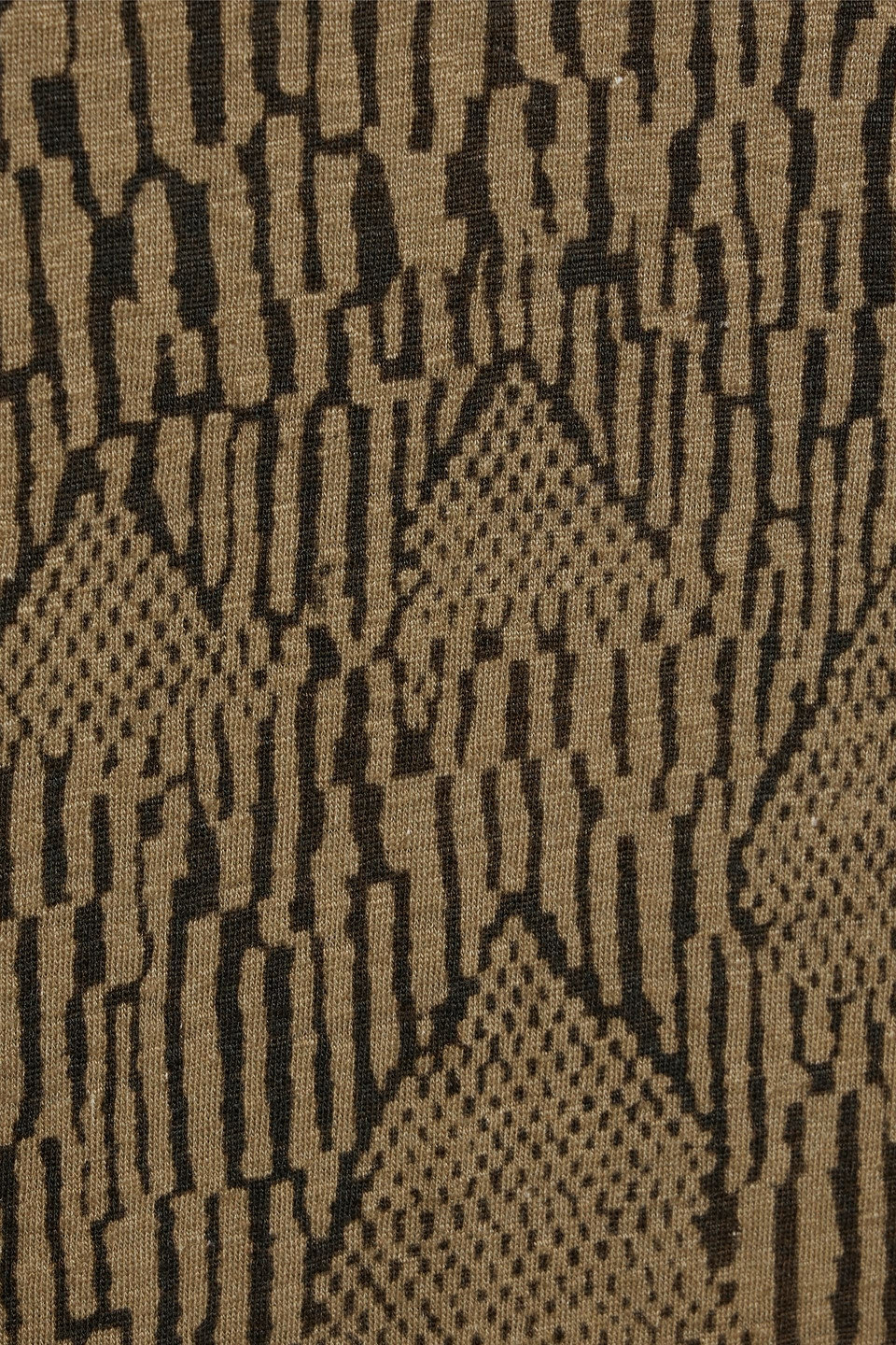 Isabel Marant Printed Linen-jersey T-shirt In Army Green