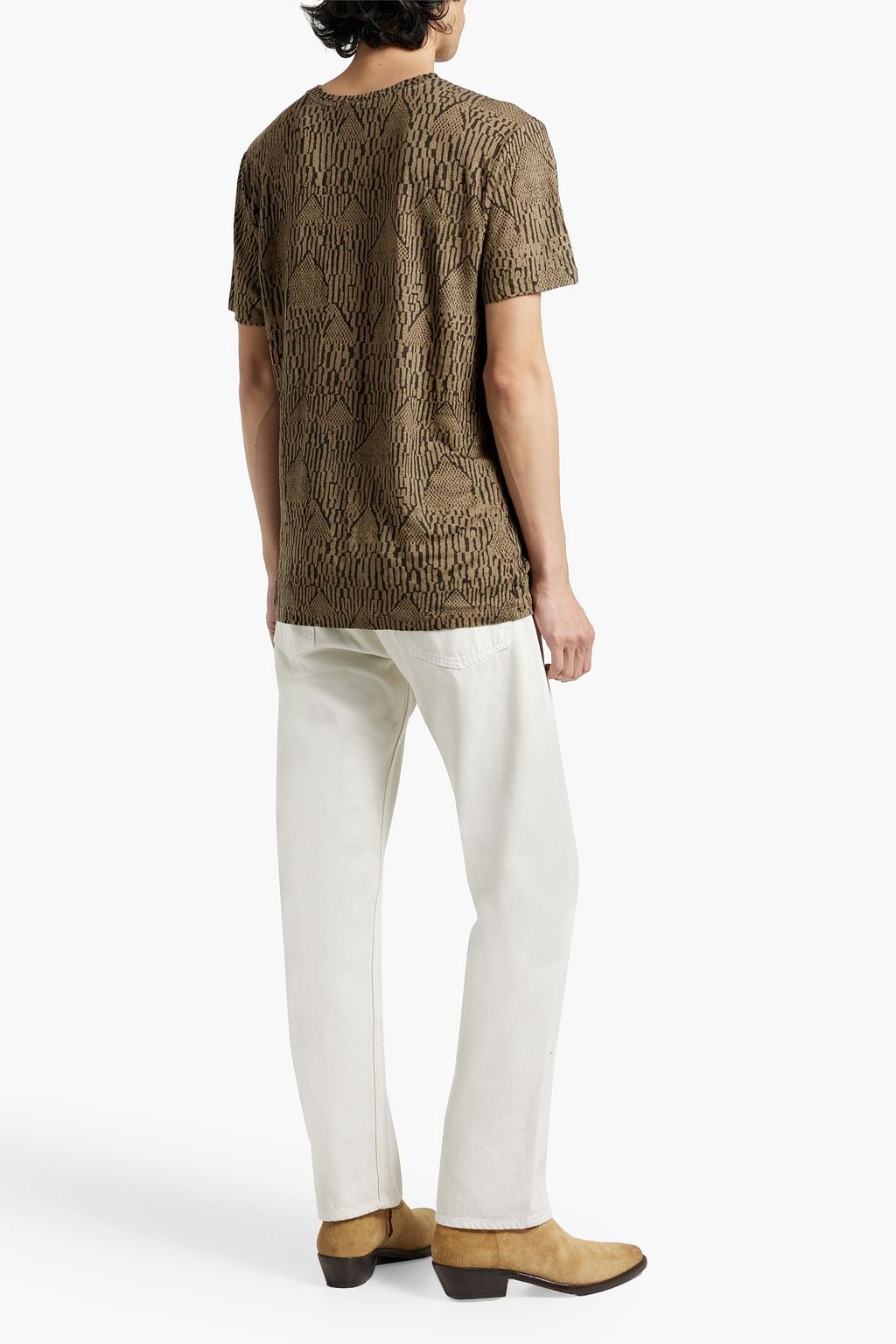 ISABEL MARANT Zafferh camouflage-print sub linen-jersey T-shirt