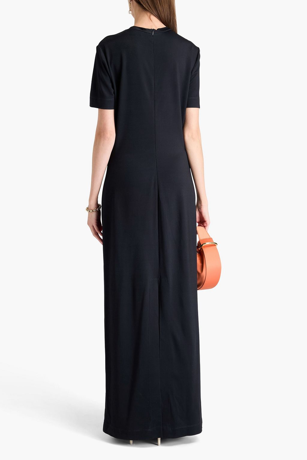 OSCAR DE LA RENTA Floral-print ponte maxi dress
