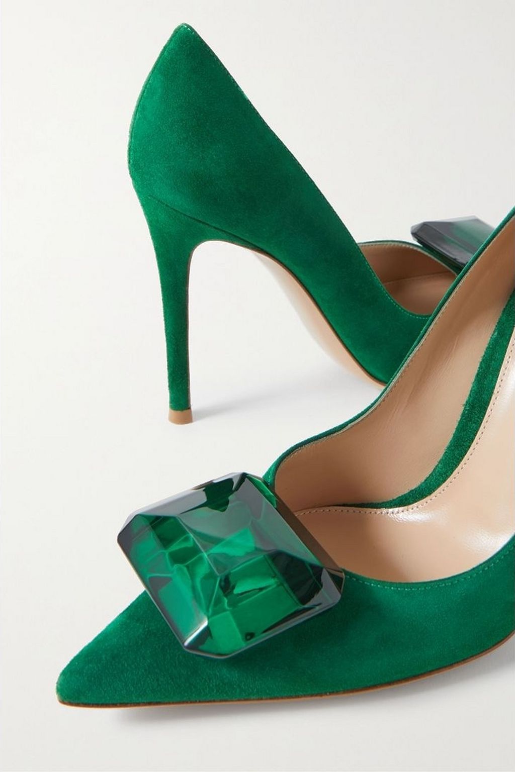 GIANVITO ROSSI Jaipur embellished leather pumps