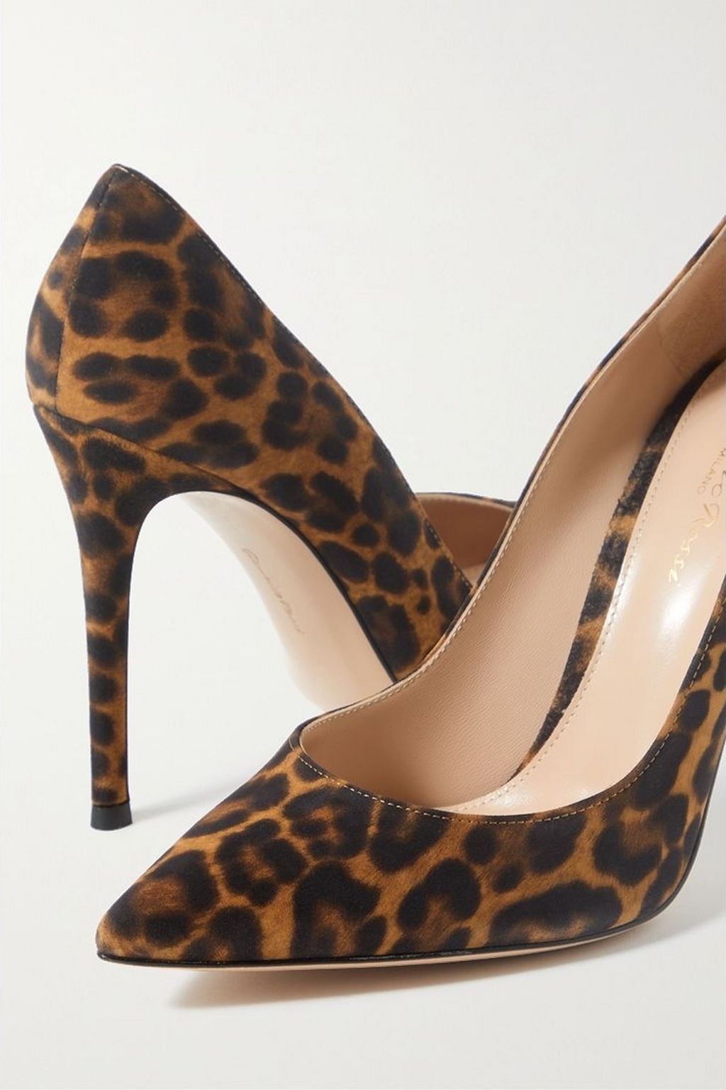 GIANVITO ROSSI 105 leopard-print suede pumps