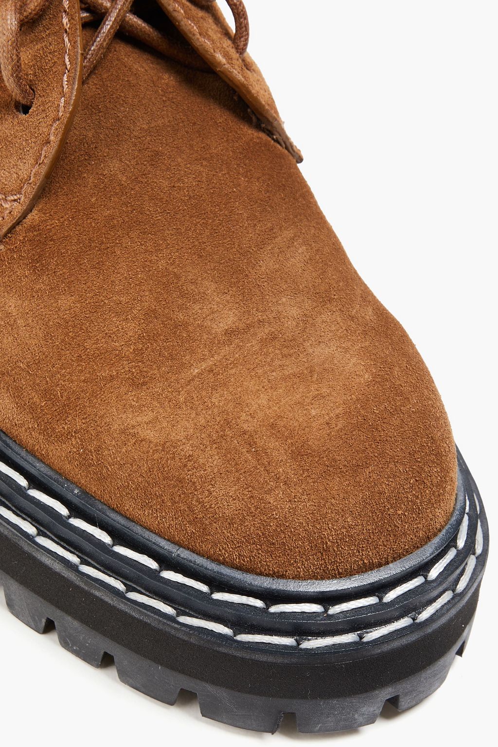 PROENZA SCHOULER Combat Boots aus Veloursleder