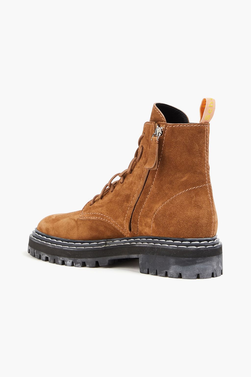 PROENZA SCHOULER Combat Boots aus Veloursleder