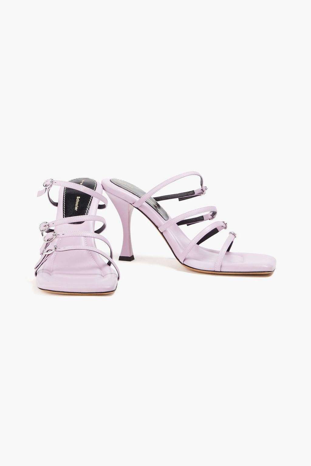 PROENZA SCHOULER 버클 디테일 가죽 뮬