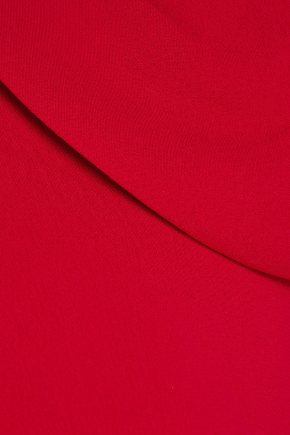 Badgley Mischka Cape-effect Stretch-crepe Midi Dress In Red