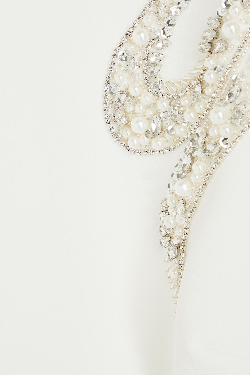 BADGLEY MISCHKA فستان متوسط الطول من الكريب المطاط بتصميم مزركش