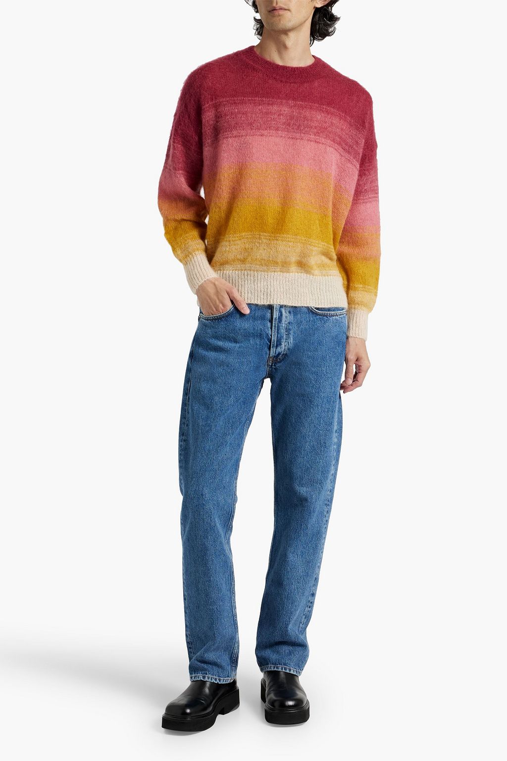 ISABEL MARANT Drussell dégradé mohair-blend sweater