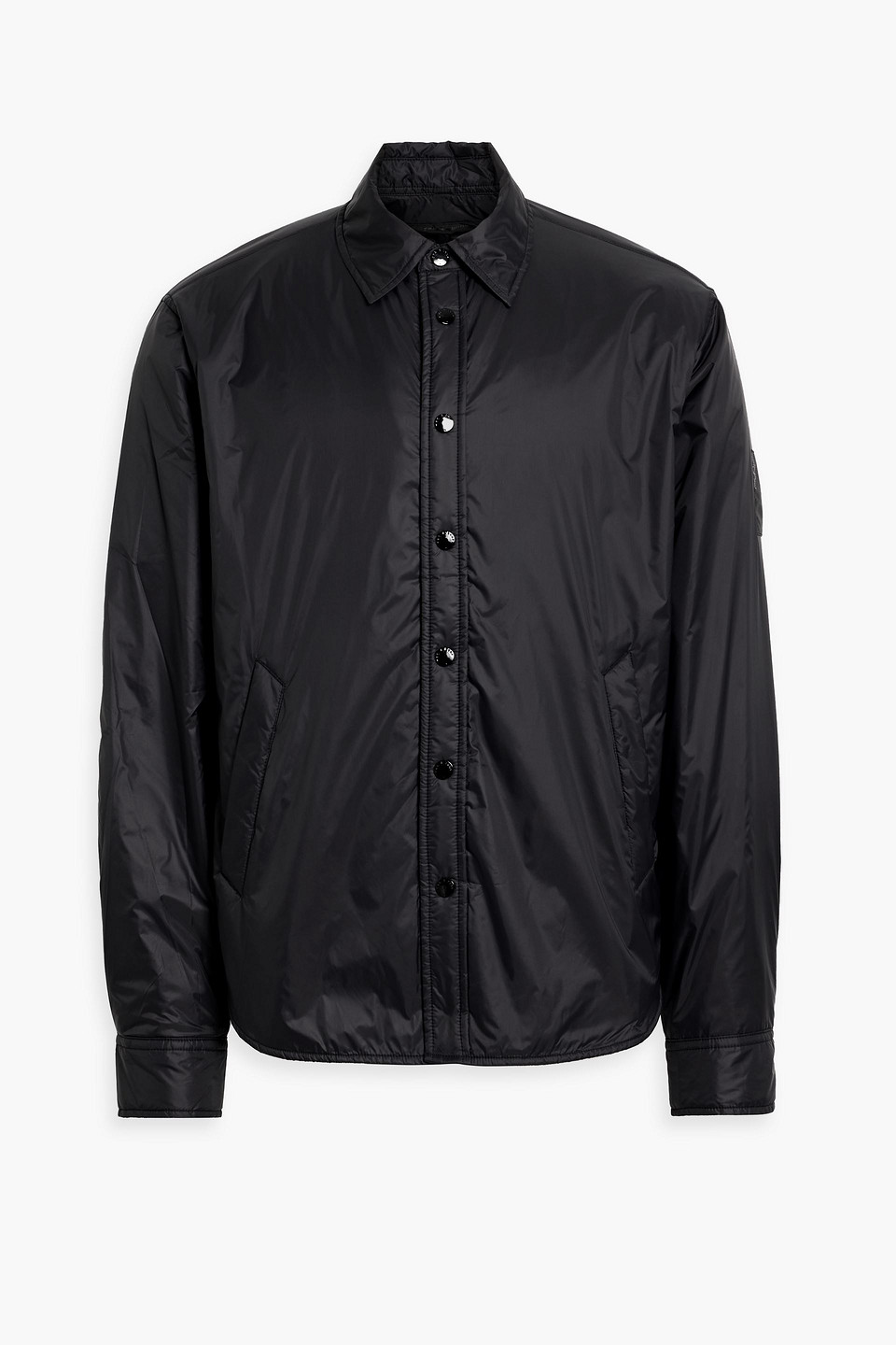 Rag & Bone Clark Padded Shell Overshirt In Black