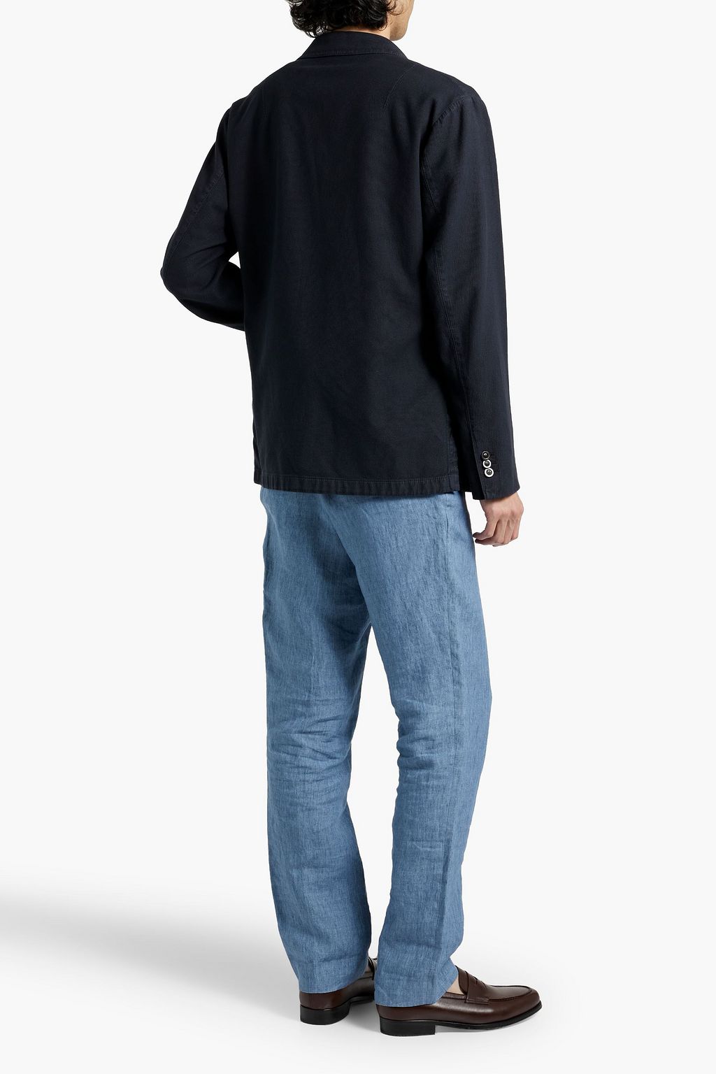 BOGLIOLI Cotton and silk-blend blazer