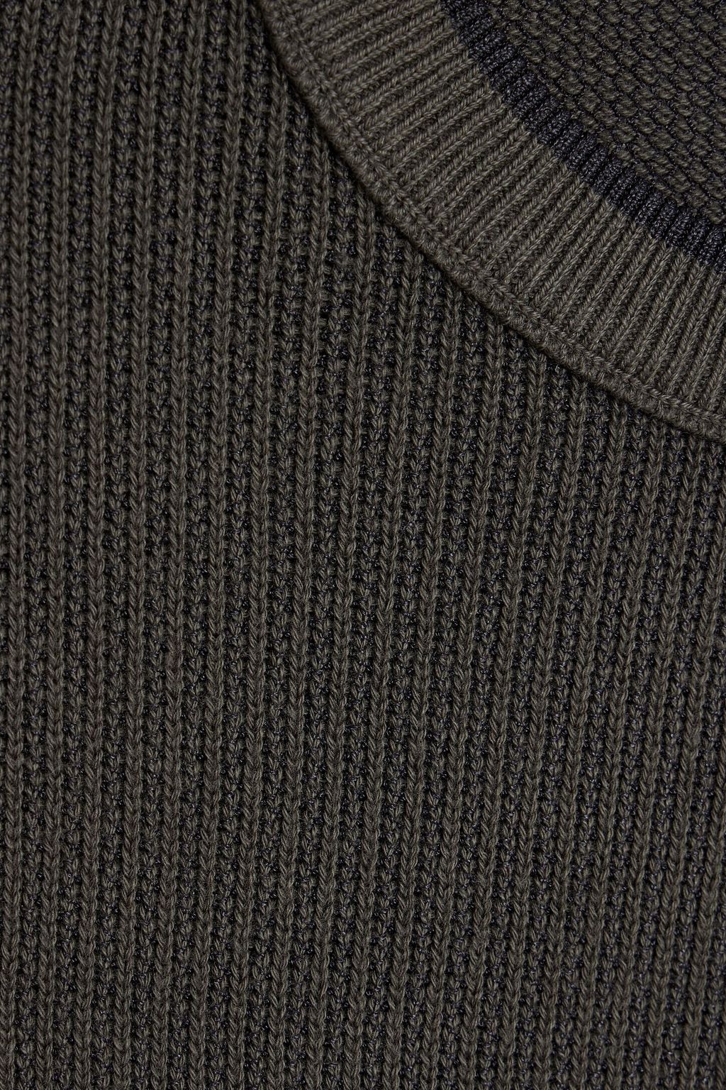 RAG & BONE كنزة "هارفي" من مزيج من القطن بحبكة إنتارسيا