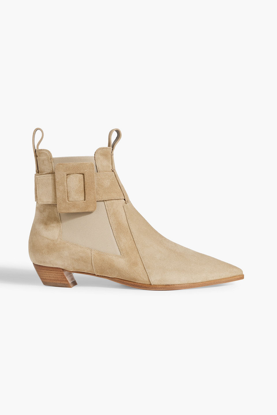 Viv Ranch buckled suede ankle boots
