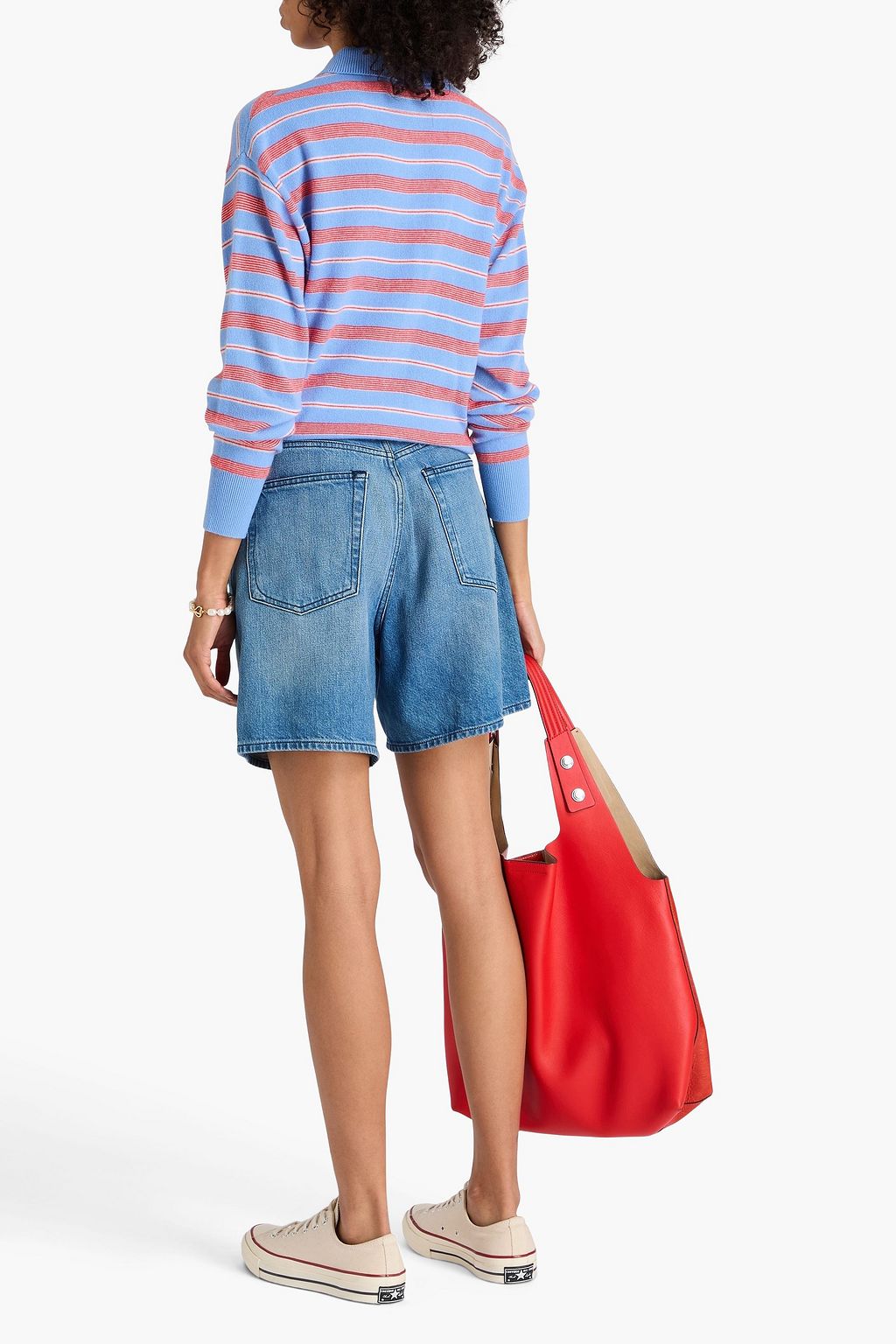 GUEST IN RESIDENCE Striped cashmere polo sweater