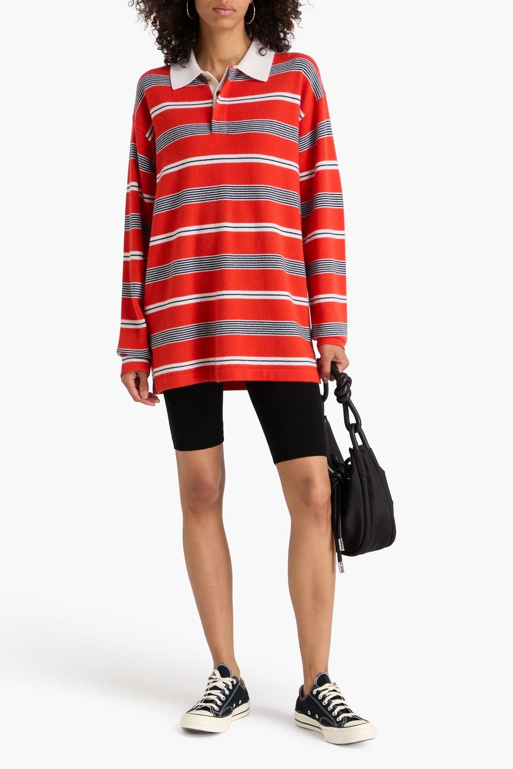 GUEST IN RESIDENCE Striped cashmere polo sweater