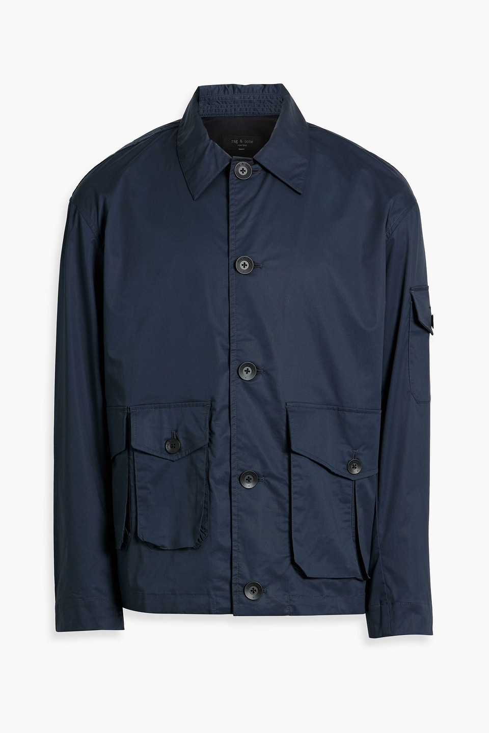 Rag & Bone Cade Cotton-poplin Jacket In Midnight Blue