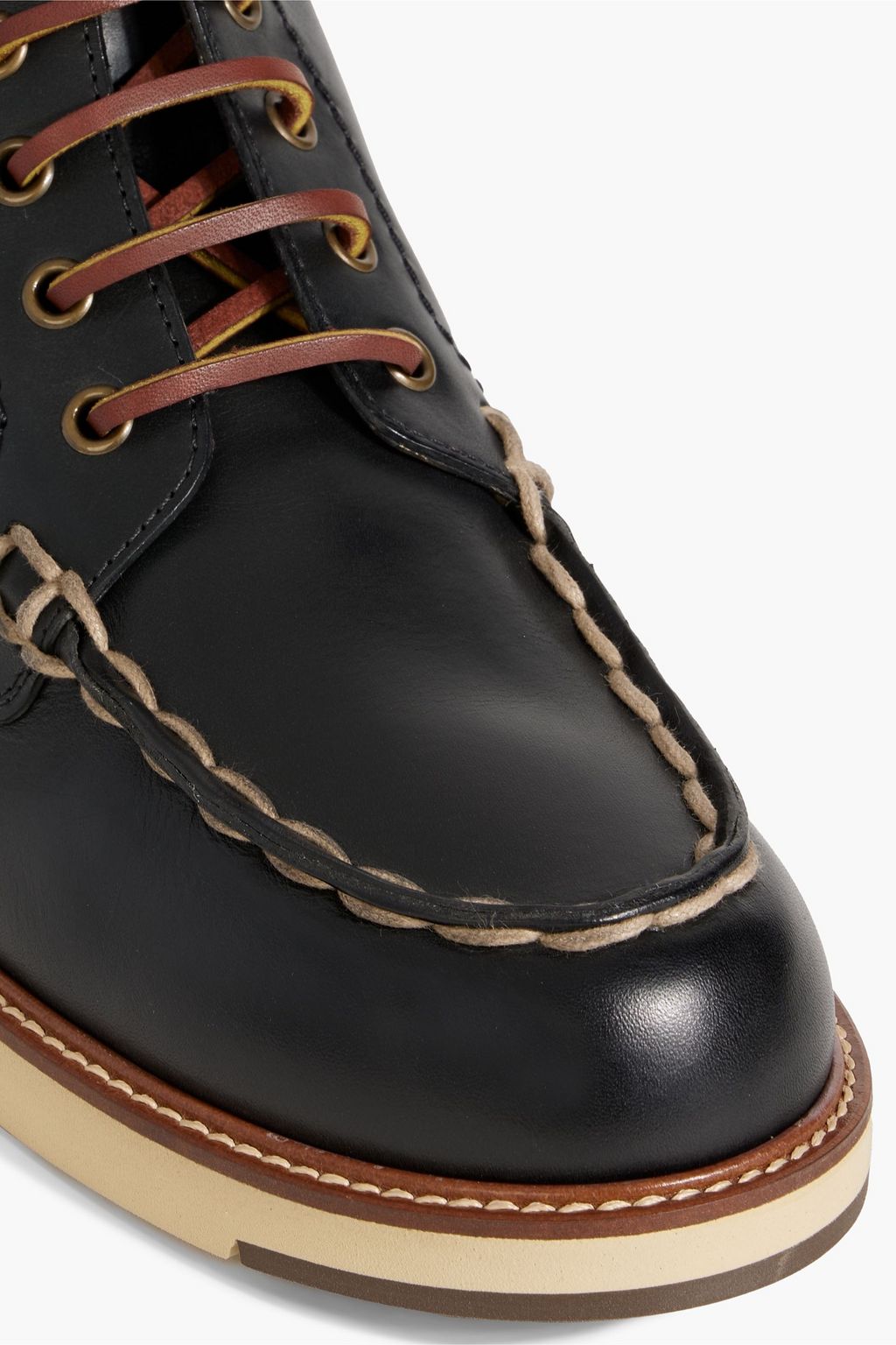TOD'S Lace-up leather ankle boots