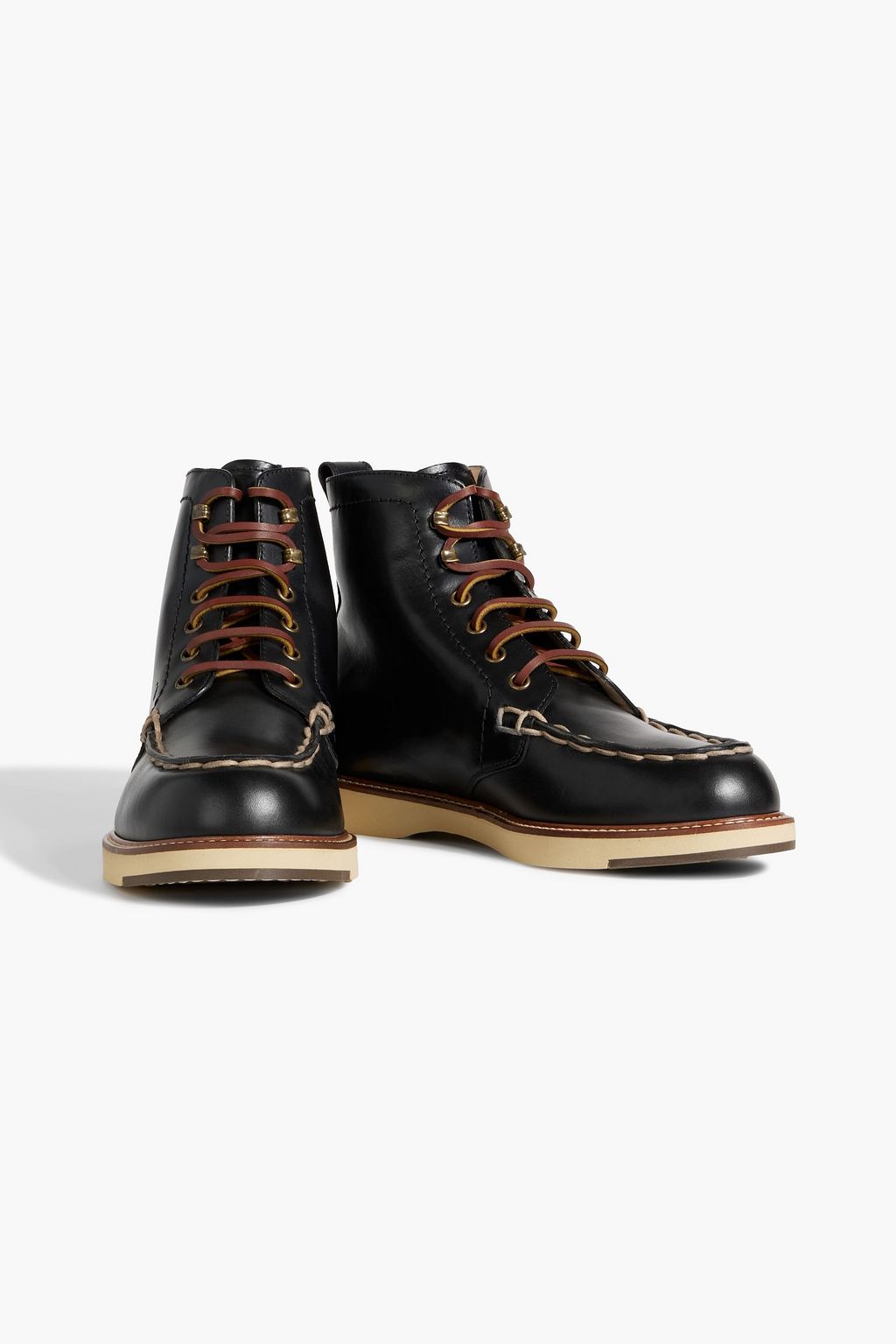 TOD'S Lace-up leather ankle boots