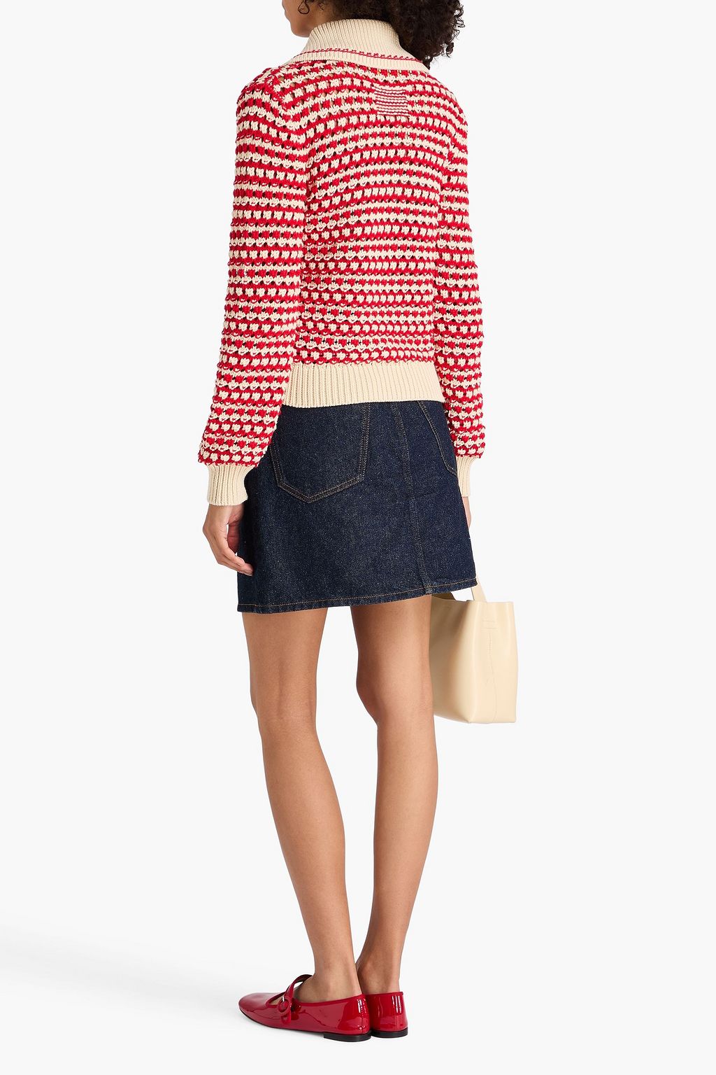 GUEST IN RESIDENCE Crochet-knit cotton-blend jacket