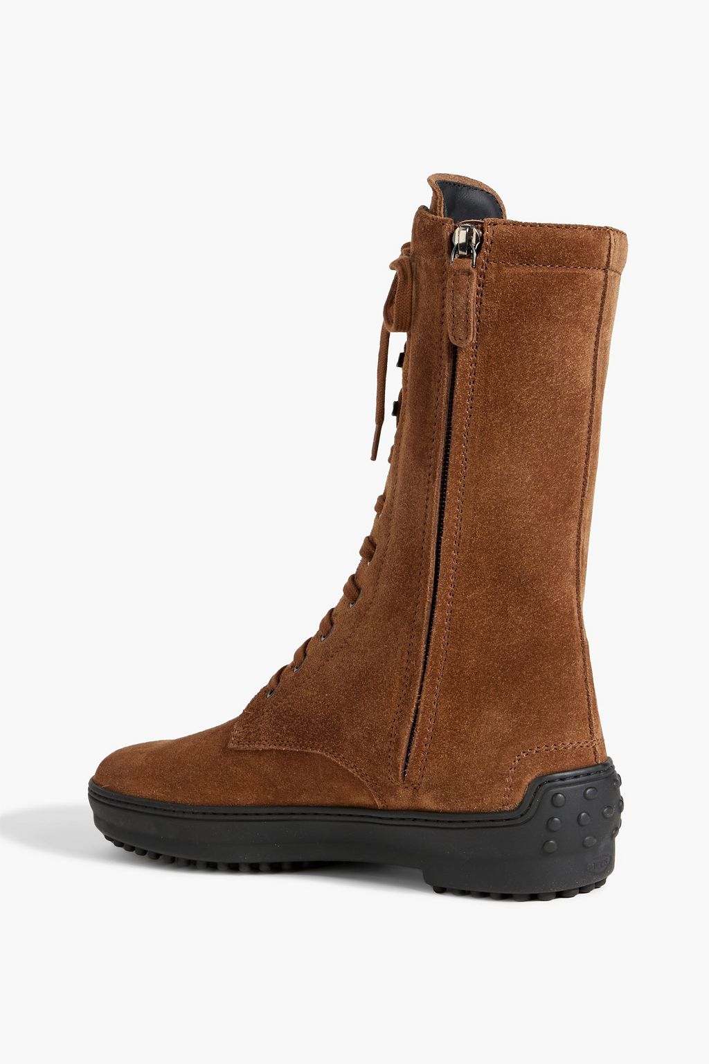 TOD'S Suede combat boots