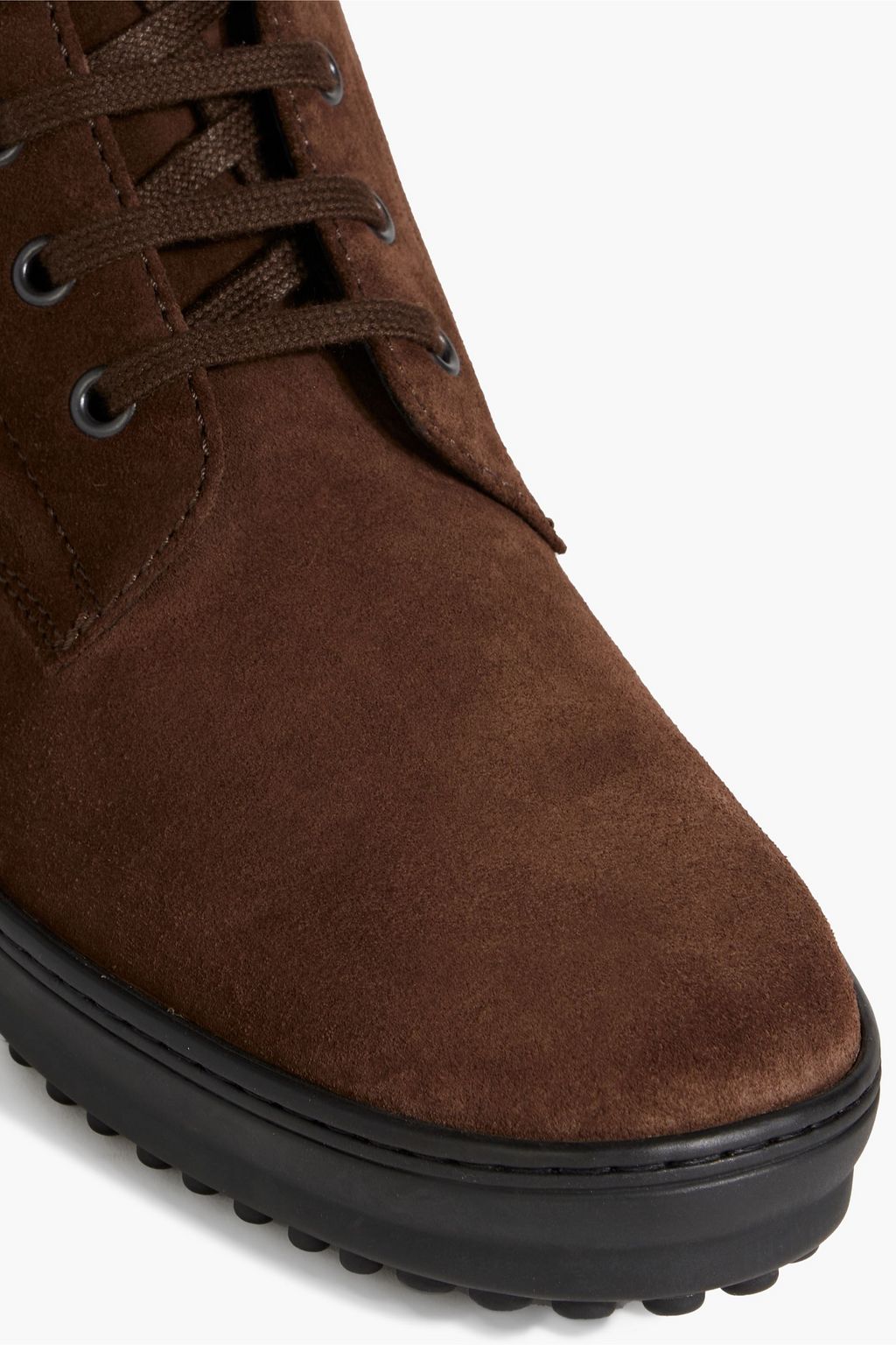 TOD'S Suede combat boots