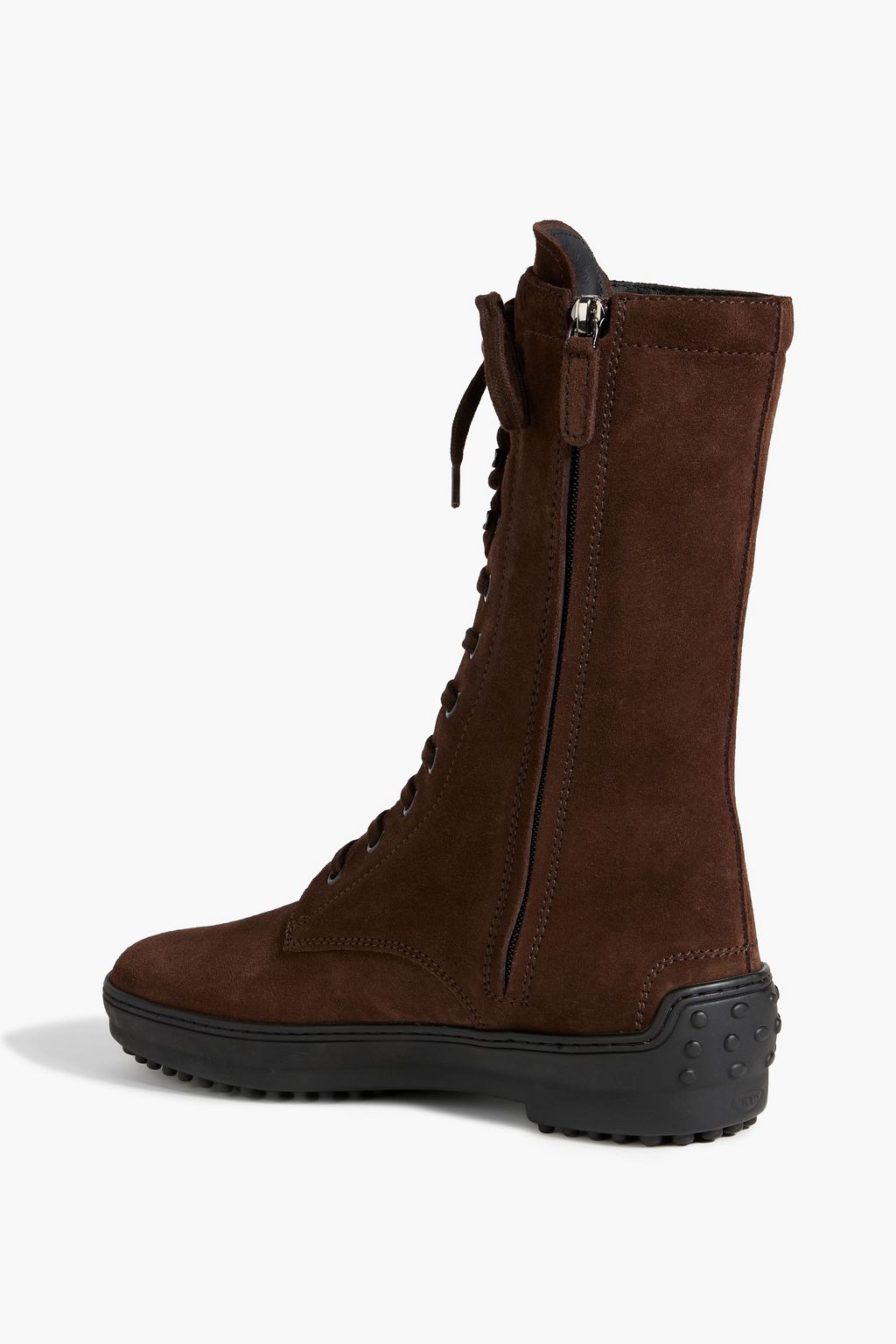 TOD'S Suede combat boots