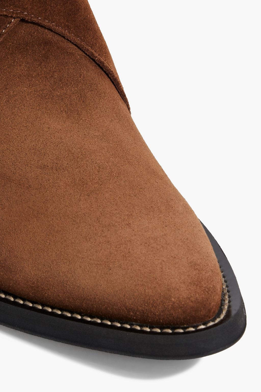 TOD'S Buckled suede ankle boots