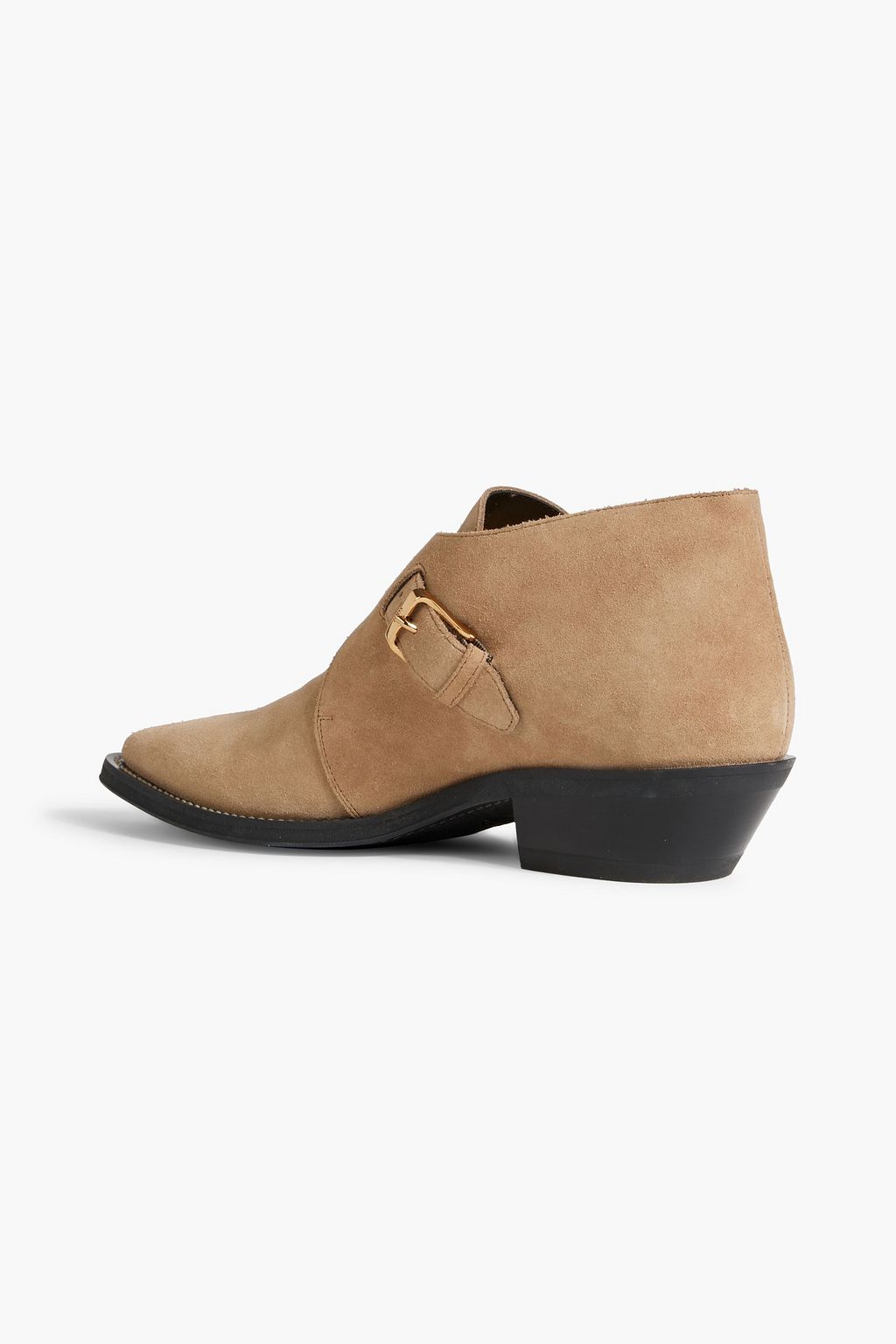 TOD'S Buckled suede ankle boots