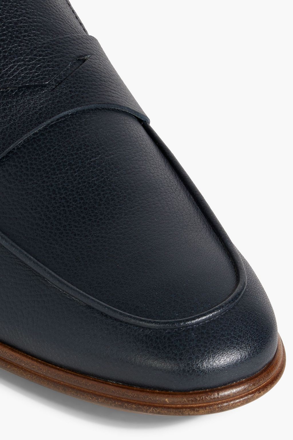 TOD'S Pebbled-leather loafers