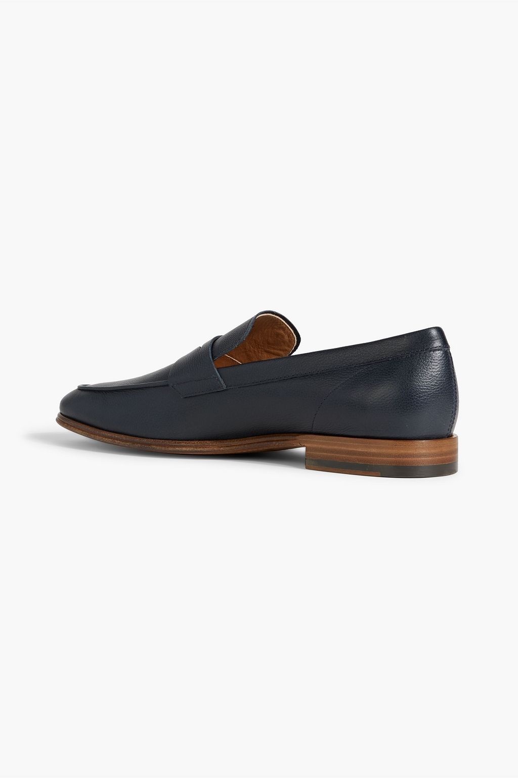 TOD'S Pebbled-leather loafers