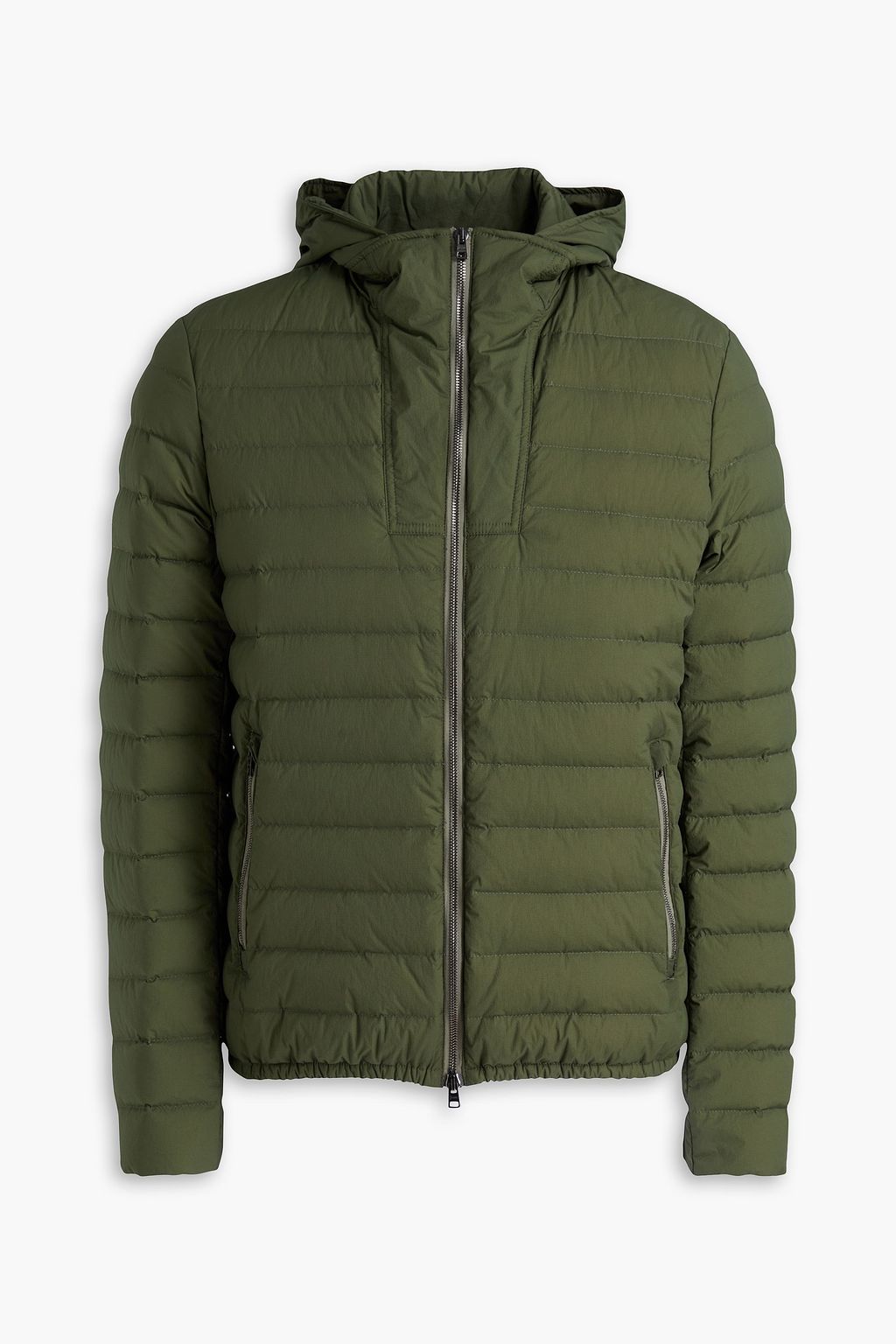 HERNO Quilted shell hooded down jacket THE OUTNET