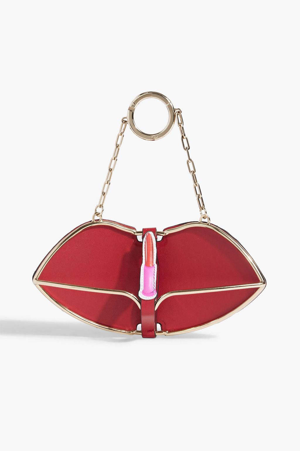 VALENTINO GARAVANI Printed leather glasses case