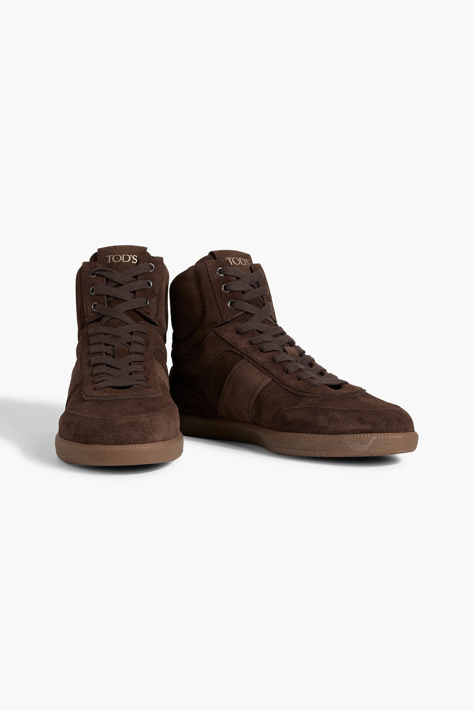 TOD'S SUEDE HIGH-TOP SNEAKERS