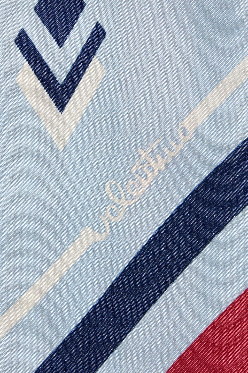 VALENTINO GARAVANI Printed silk-twill scarf