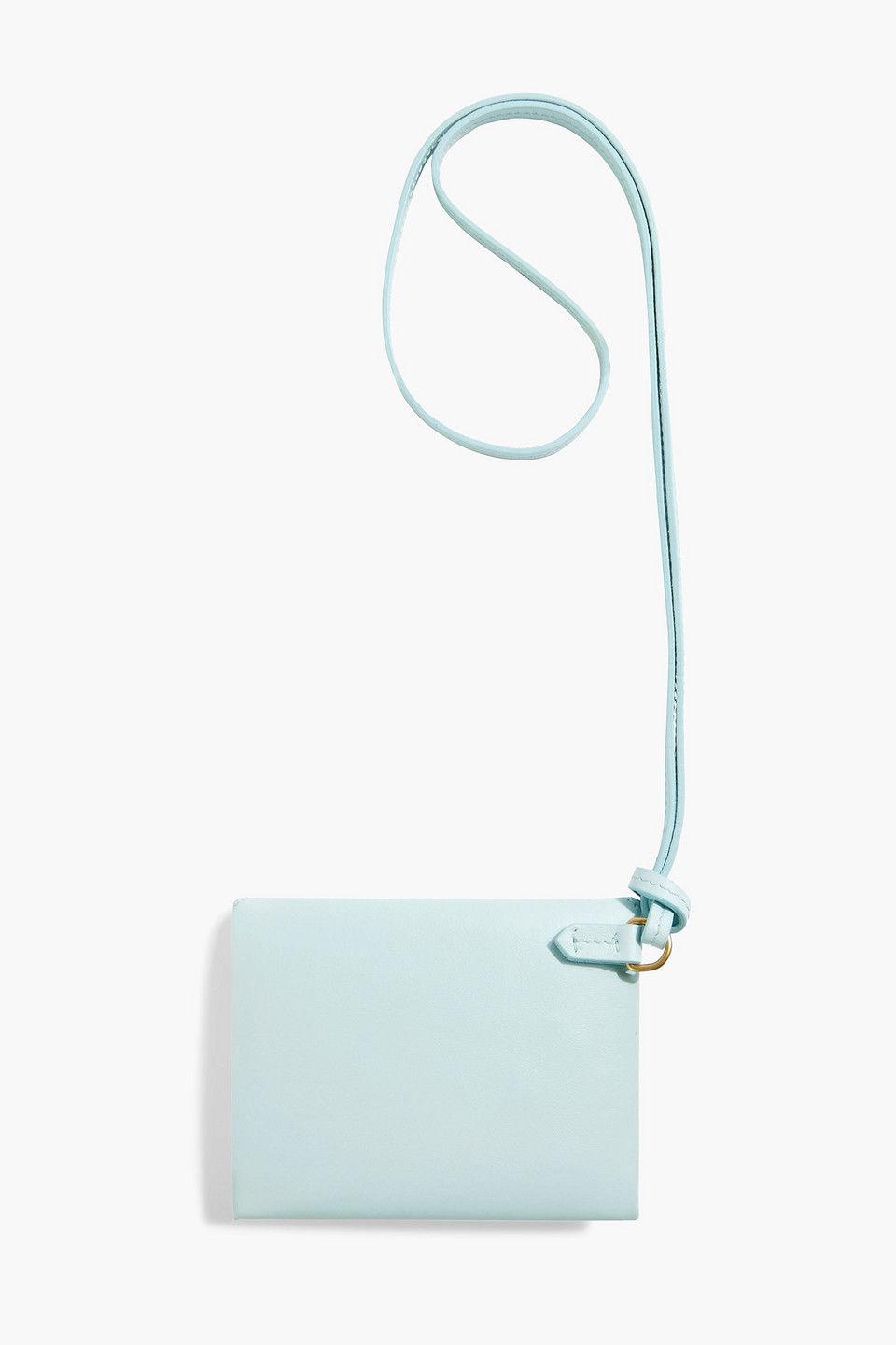 Proenza Schouler Leather Cardholder In Sky Blue