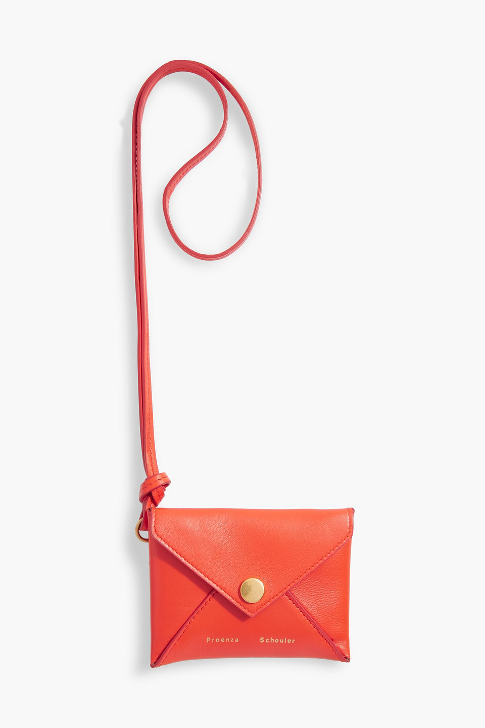 Proenza Schouler Leather Cardholder In Tomato Red