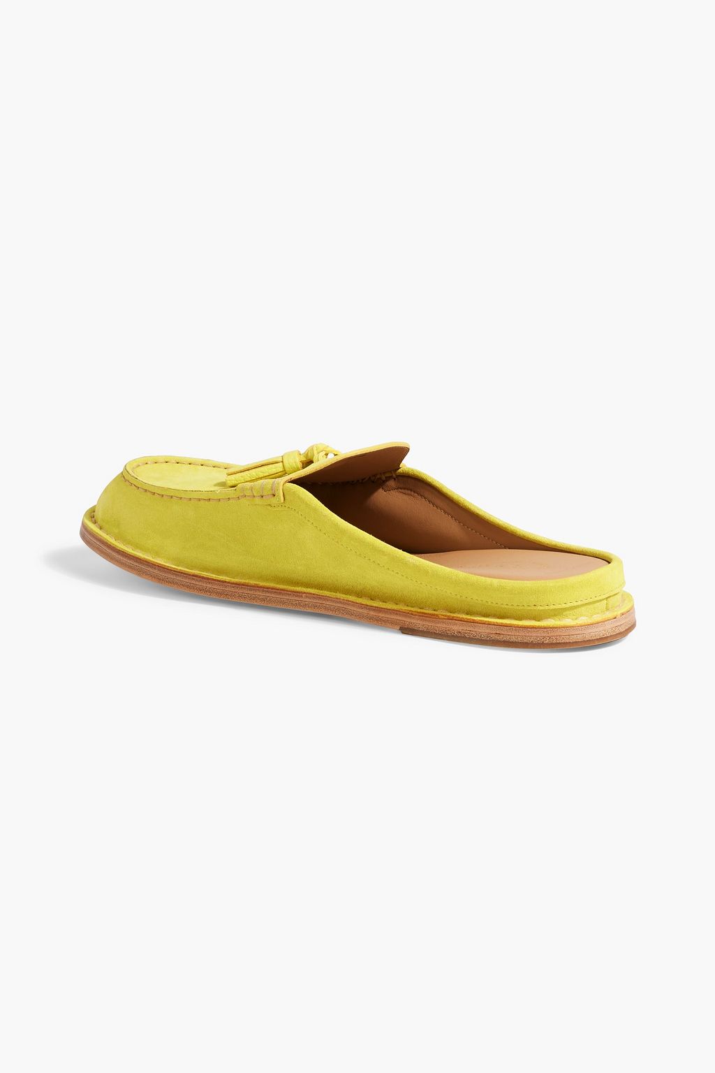 TOD'S Tasseled suede slippers