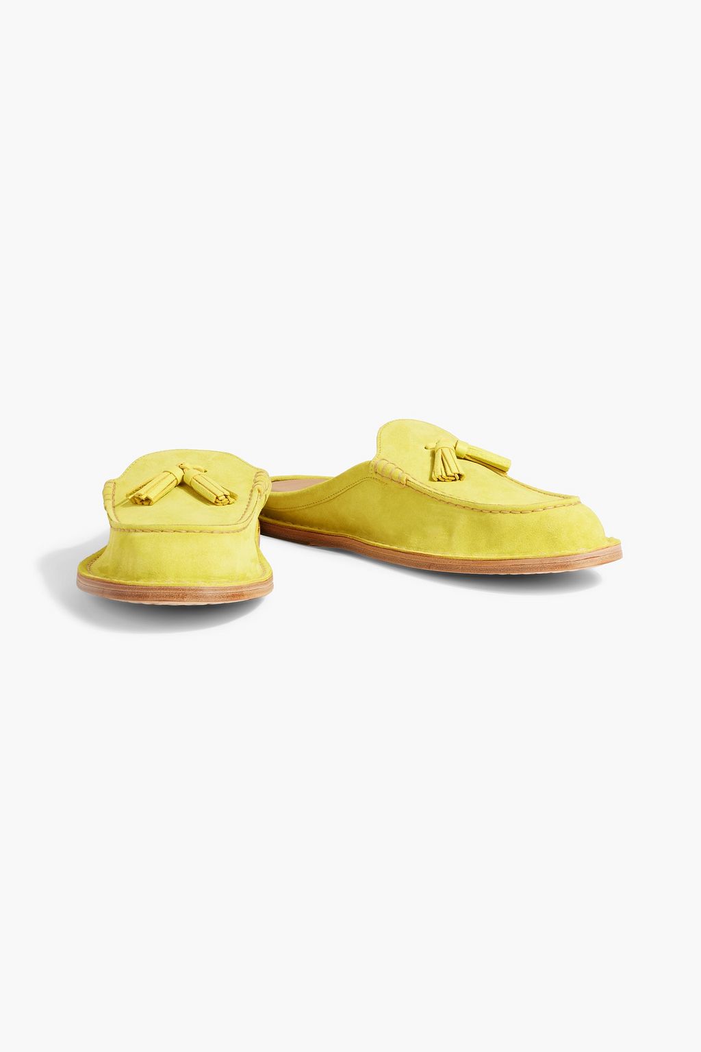 TOD'S Tasseled suede slippers